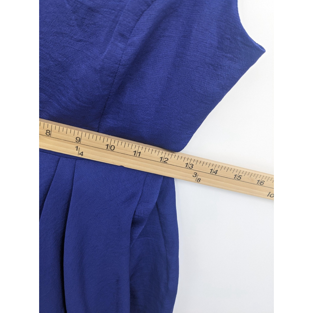 Express Dress Womens Extra Small Blue Draped Asymmetrical Midi Homecoming Midi - Picture 8 of 8